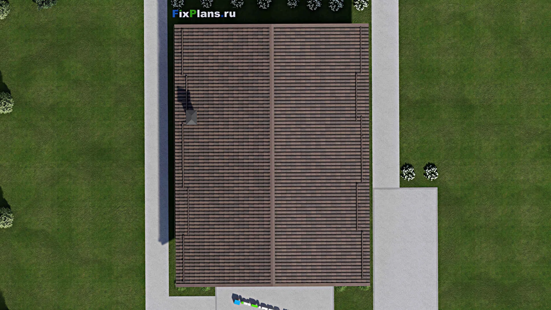 F-10061 - Проект одноэтажного дома 11 на 16, площадью 130 м² с 3 спальнями