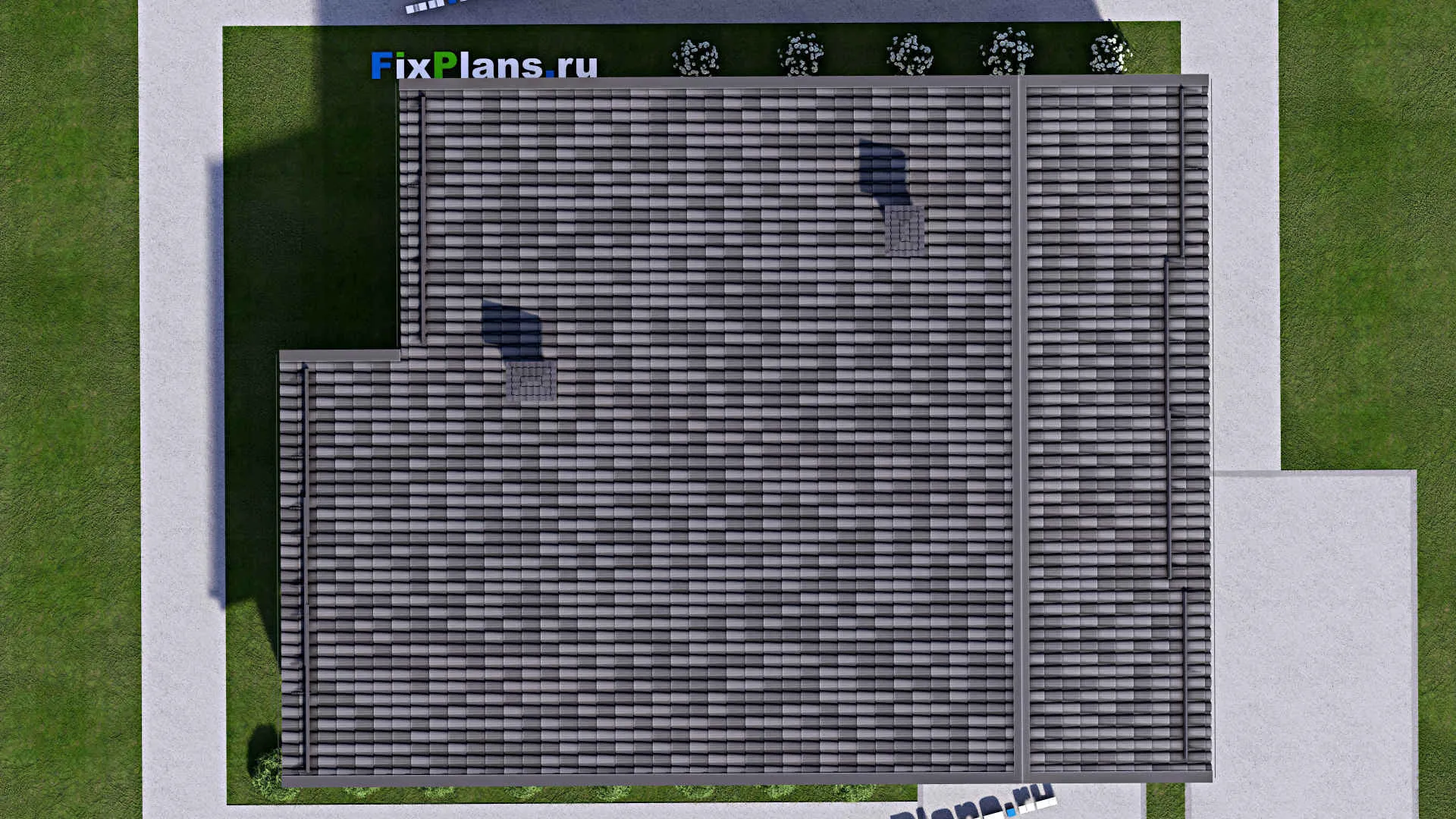 F-12644 - Проект дома с мансардой 11 на 16, площадью 180 м² с террасой, балконом и 3 спальнями