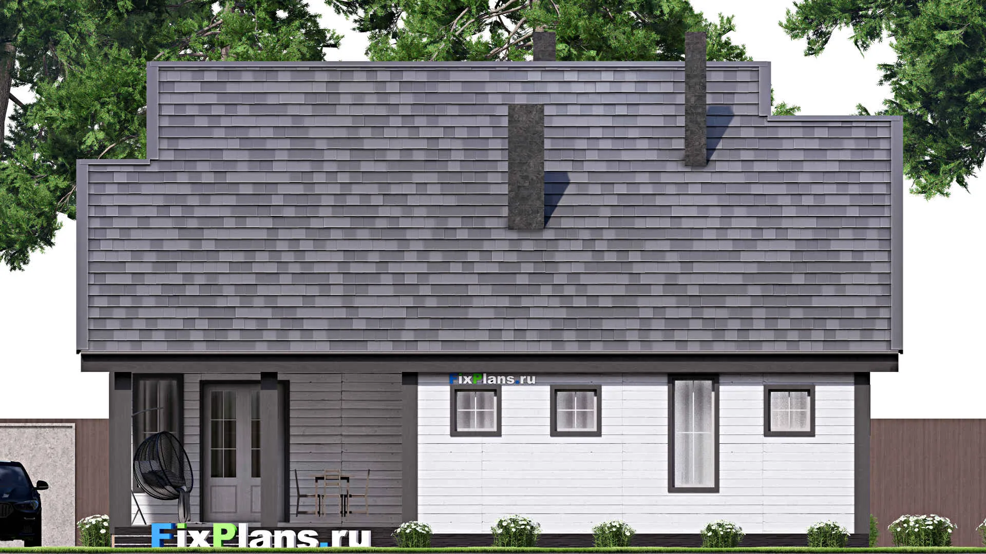 F-16424 - Проект одноэтажного дома 14 на 16, площадью 160 м² с 2 спальнями